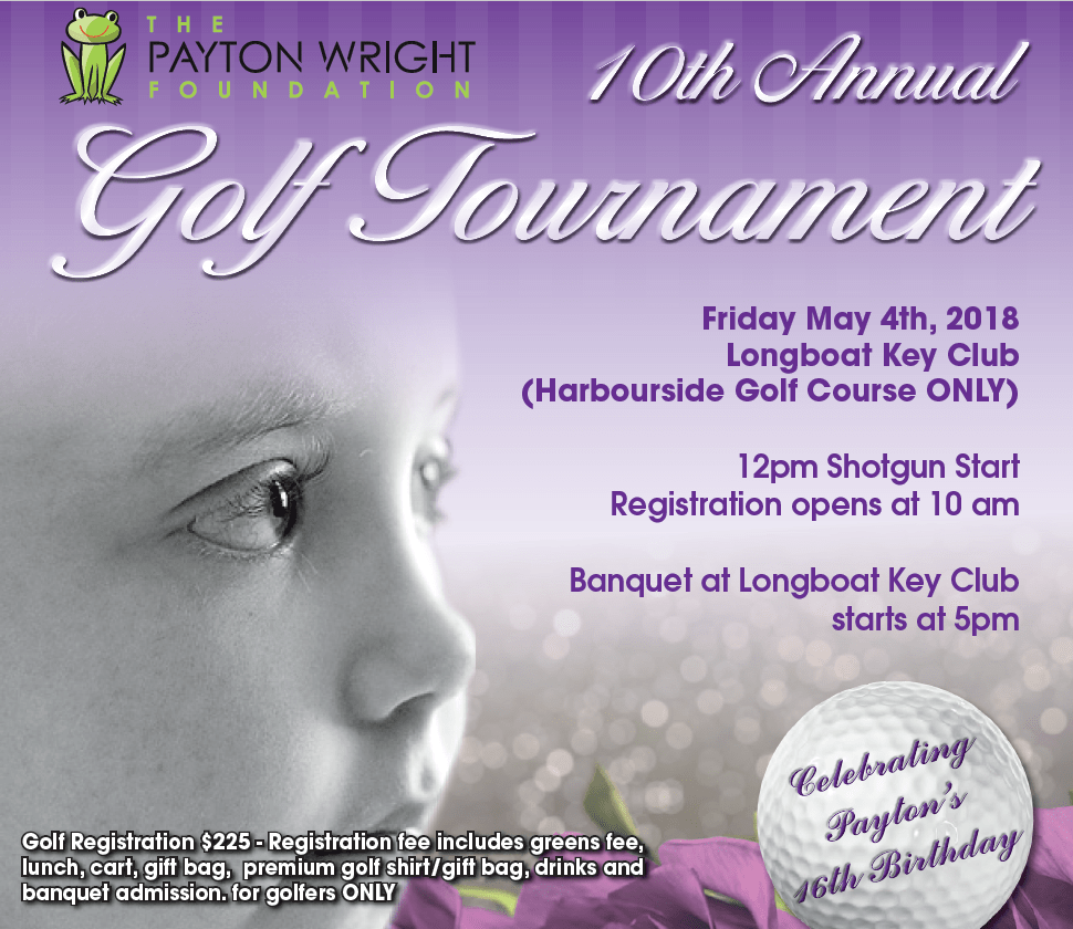 Island Golfing for a Cause, Payton Wright Foundation
